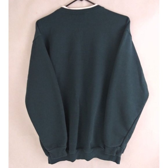 Allison Lane Dark Green Sweatshirt With Happy Holidays Cardinals Design 2X - Picture 3 of 7